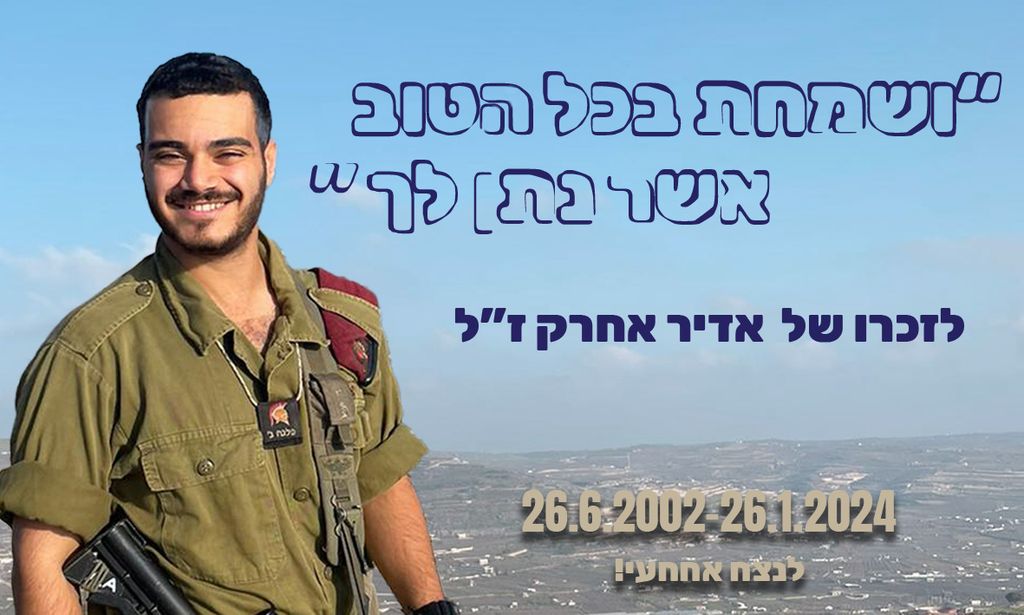 ושמחת בכל הטוב אשר נתן לך